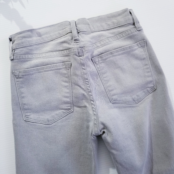 FRAME DENIM Le High Flare Leg Jeans Hardy Grey Light Wash Size 24 - Picture 12 of 16